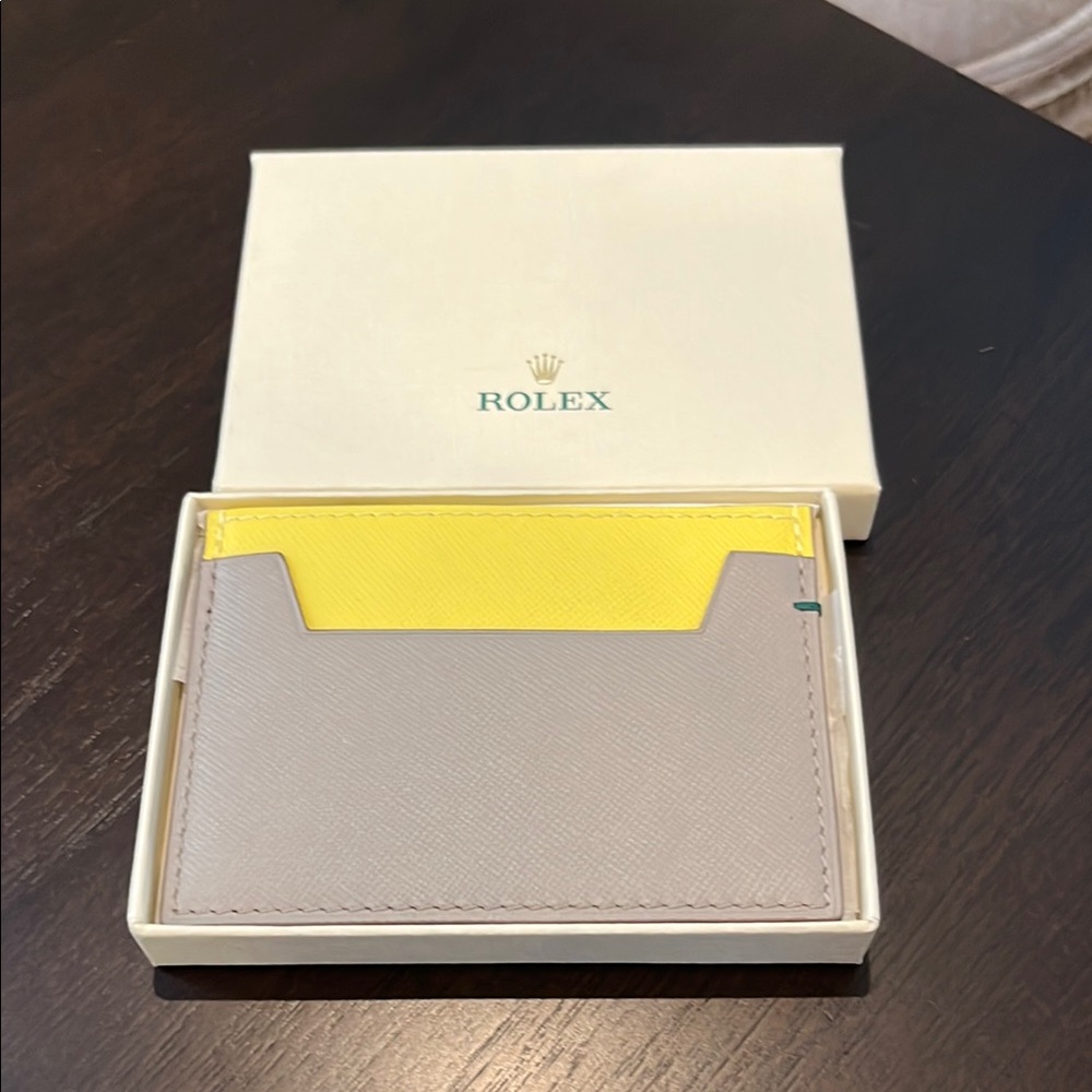 Rolex Leather Card Holder Brand new in box! Good for work office business gift